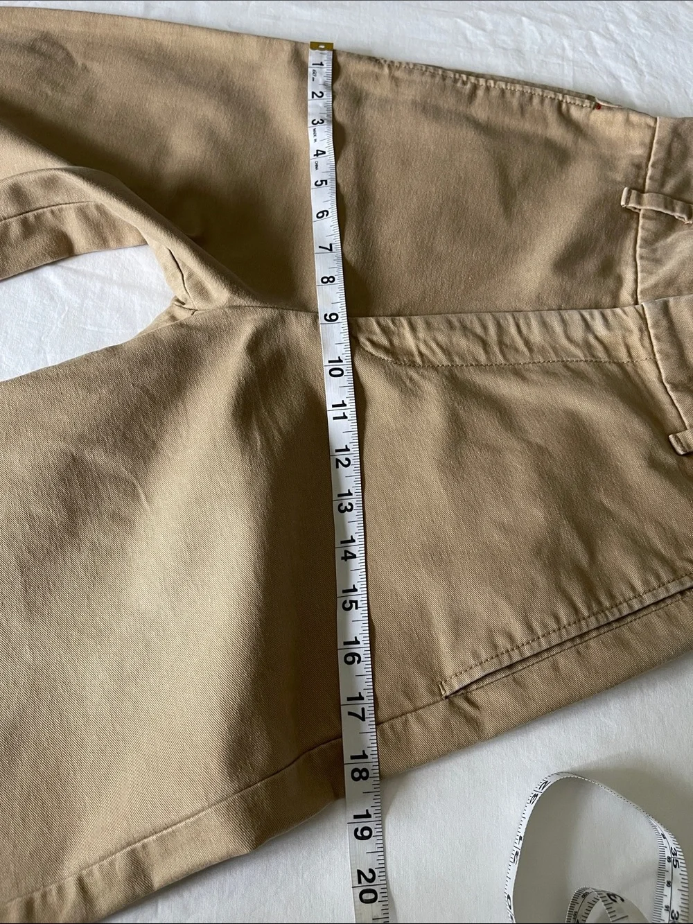 UNIQLO x Ines de la Fressange Tan Wide Leg Cotton Trousers French Girl Classic - Picture 15 of 16